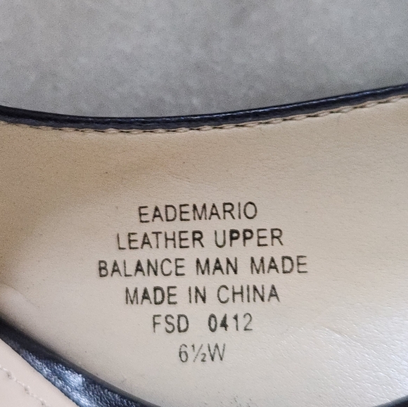 Enzo Angiolini 'Demario' Pump (Nordstrom Exclusive) Size 6.5 Wide Black Leather - Picture 4 of 5